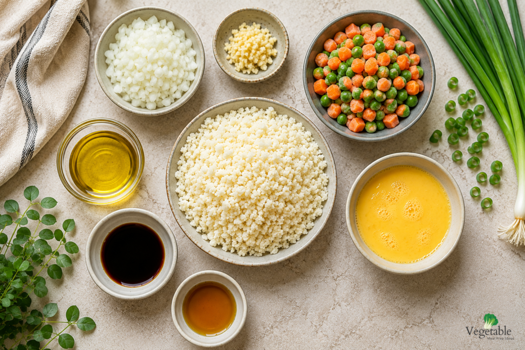 Cauliflower Fried Rice: Ingredients List