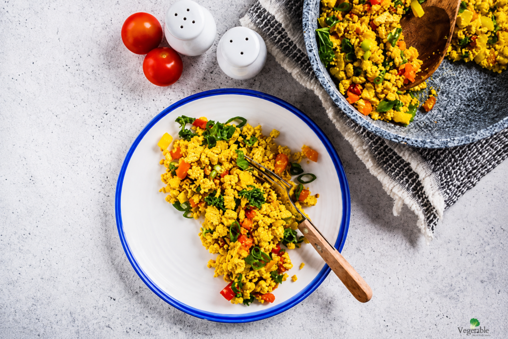 turmeric tofu breakfast scramble